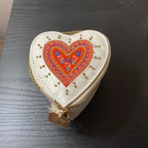 Natural Life heart shaped fabric box